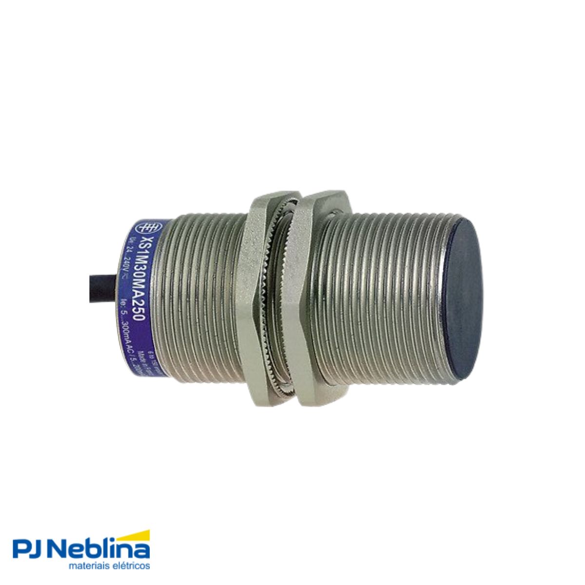 Sensor Indutivo Cilíndrico Roscado Sn=10Mm M30X1,50Mm Metálico 2 Fios 12-48Vcc Cabo 2M 1Na 1 Led - Telemecanique