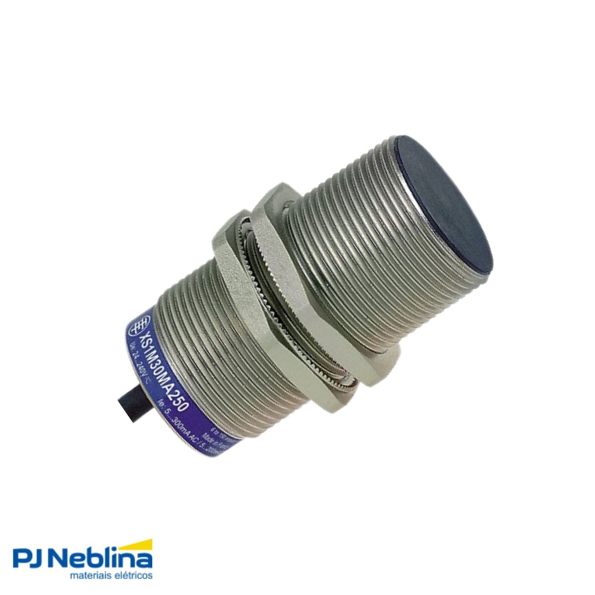 Sensor Indutivo Cilíndrico Roscado Sn=10Mm M30X1,50Mm Metálico 2 Fios 12-48Vcc Cabo 2M 1Na 1 Led - Telemecanique