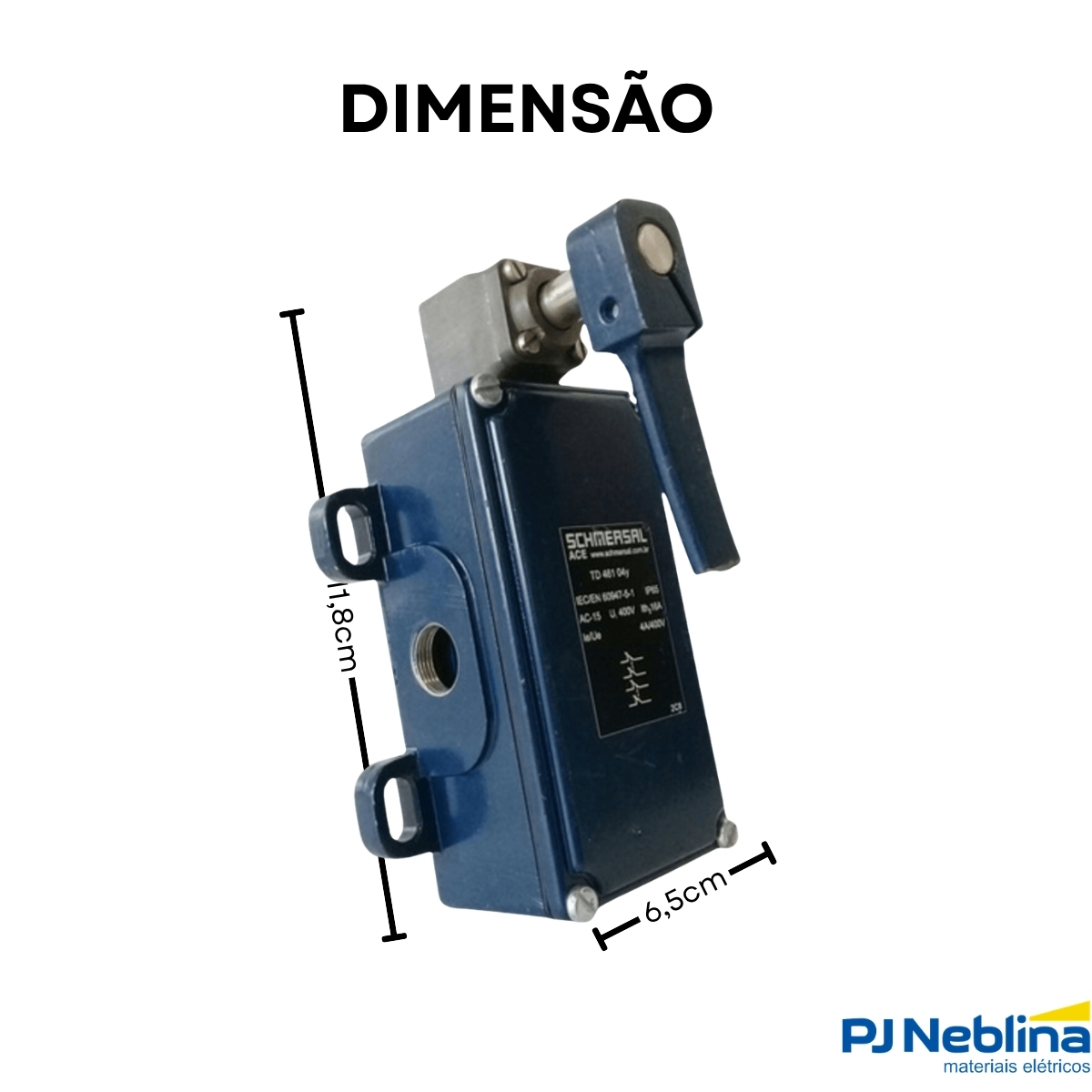 Chave Fim De Curso Alavanca V C/Trava 4A 2Na+2Nf Ip65 - Ace Schmersal