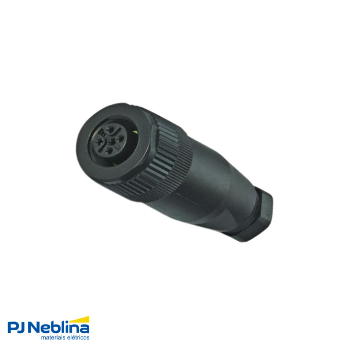 Conector Sensor Femea Reto 4 Polos 250Vca/Cc M12 5 Pinos Terminal Parafuso - Phoenix