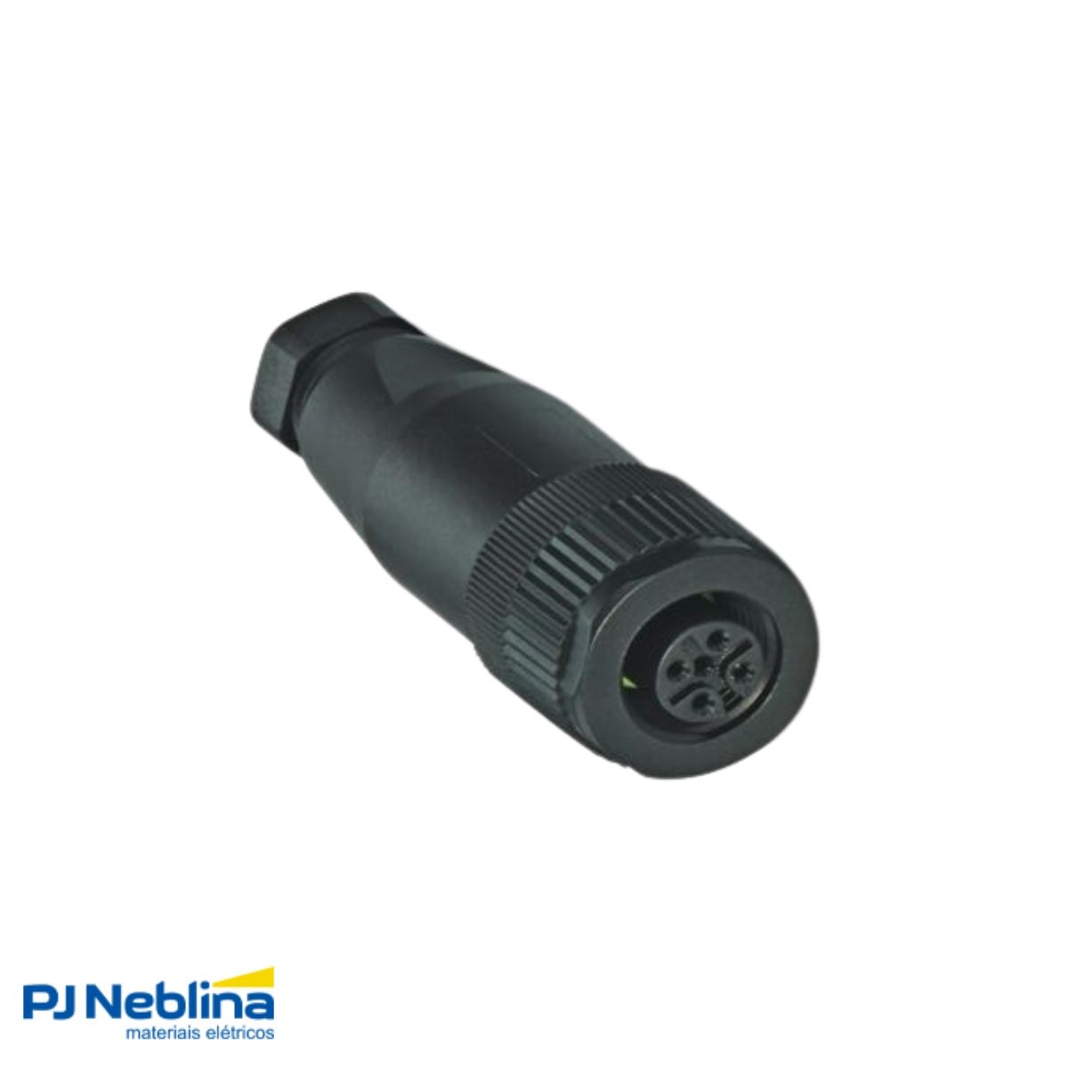 Conector Sensor Femea Reto 4 Polos 250Vca/Cc M12 5 Pinos Terminal Parafuso - Phoenix