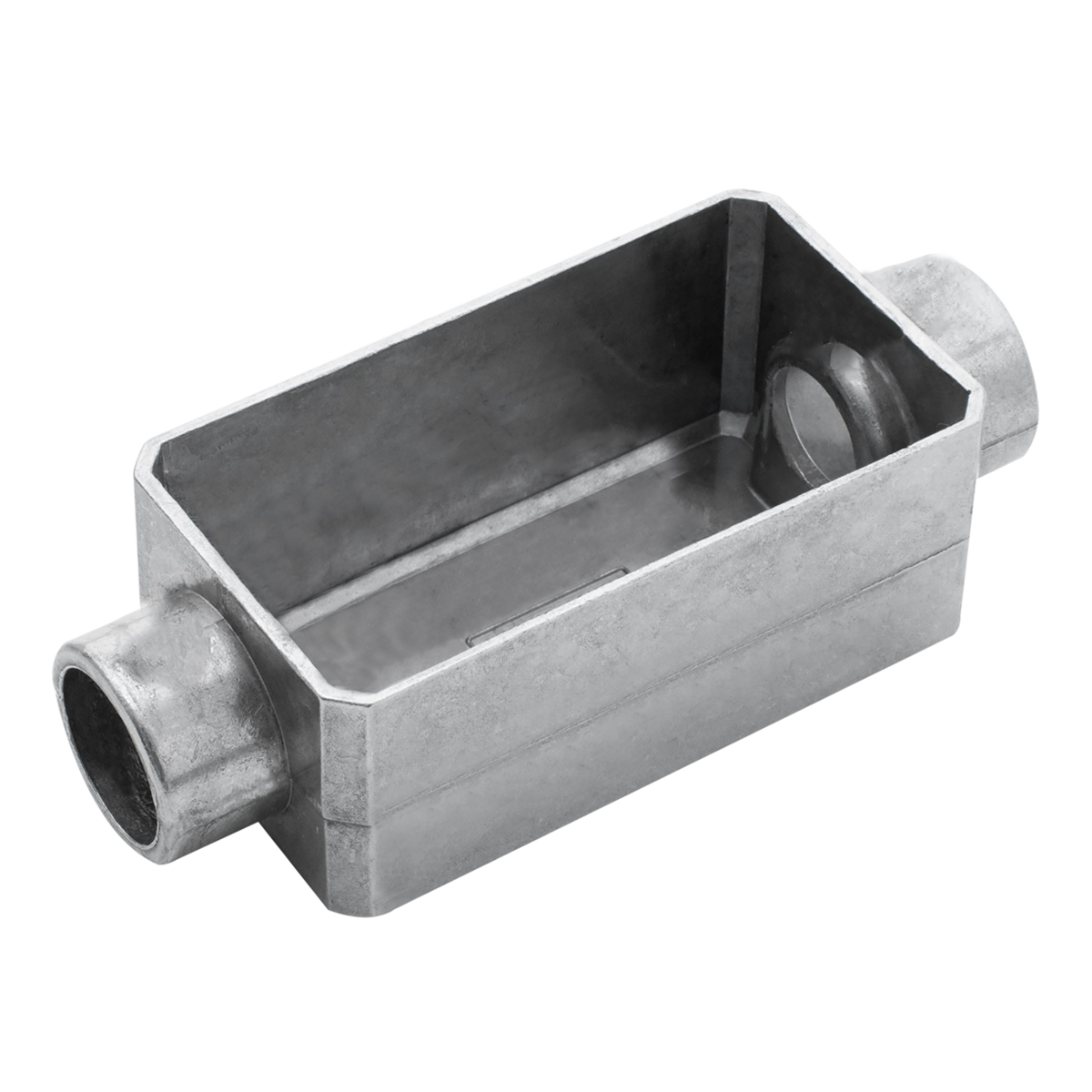 Condulete Alumínio Bipartido Tipo C 3/4 Polegadas/20Mm Sem Rosca Sem Pintura Com Vedação Instalação Ao Tempo Tgvp Ip54 Dgbt - Daisa