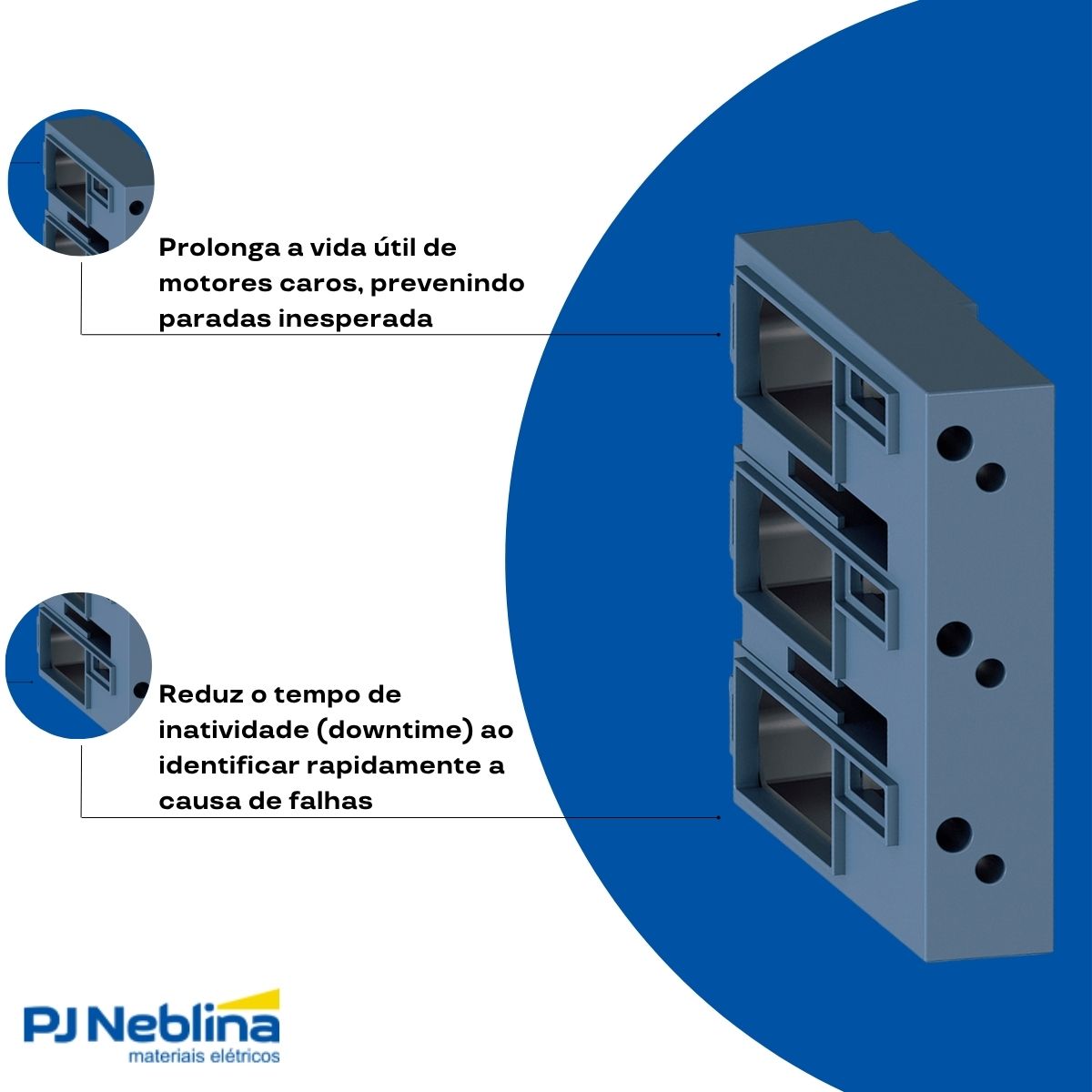 Bloco Terminal P/Conexão De Cabos P/3Rw40 73 A 76 Ate 1X 240 mm 2X 185 mm - Siemens