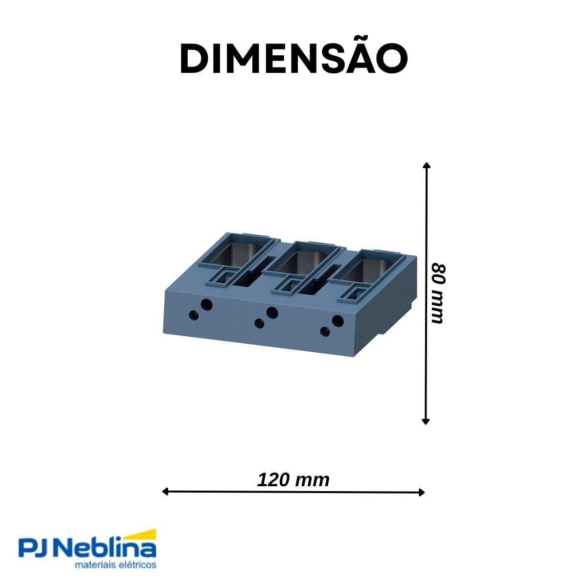 Bloco Terminal P/Conexão De Cabos P/3Rw40 73 A 76 Ate 1X 240 mm 2X 185 mm - Siemens