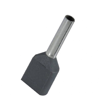 Terminal Tubular Ilhos Duplo 1,50mm Pré-Isolado Preto 100 Unidades - Phoenix