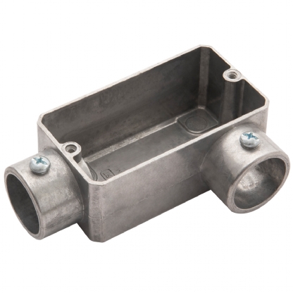 Condulete Alumínio Fixo Tipo Lr 1/2 Sem Rosca Sem Pintura Sem Tampa Sem Vedação - Daisa