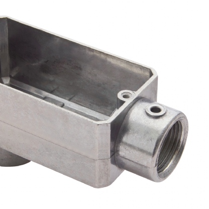 Condulete Alumínio Fixo Tipo Lb 3/4 Sem Rosca Sem Pintura Sem Tampa Sem Vedação - Daisa