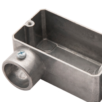 Condulete Alumínio Fixo Tipo Lr 1 Polegada Sem Rosca Sem Pintura Sem Tampa Sem Vedação - Daisa