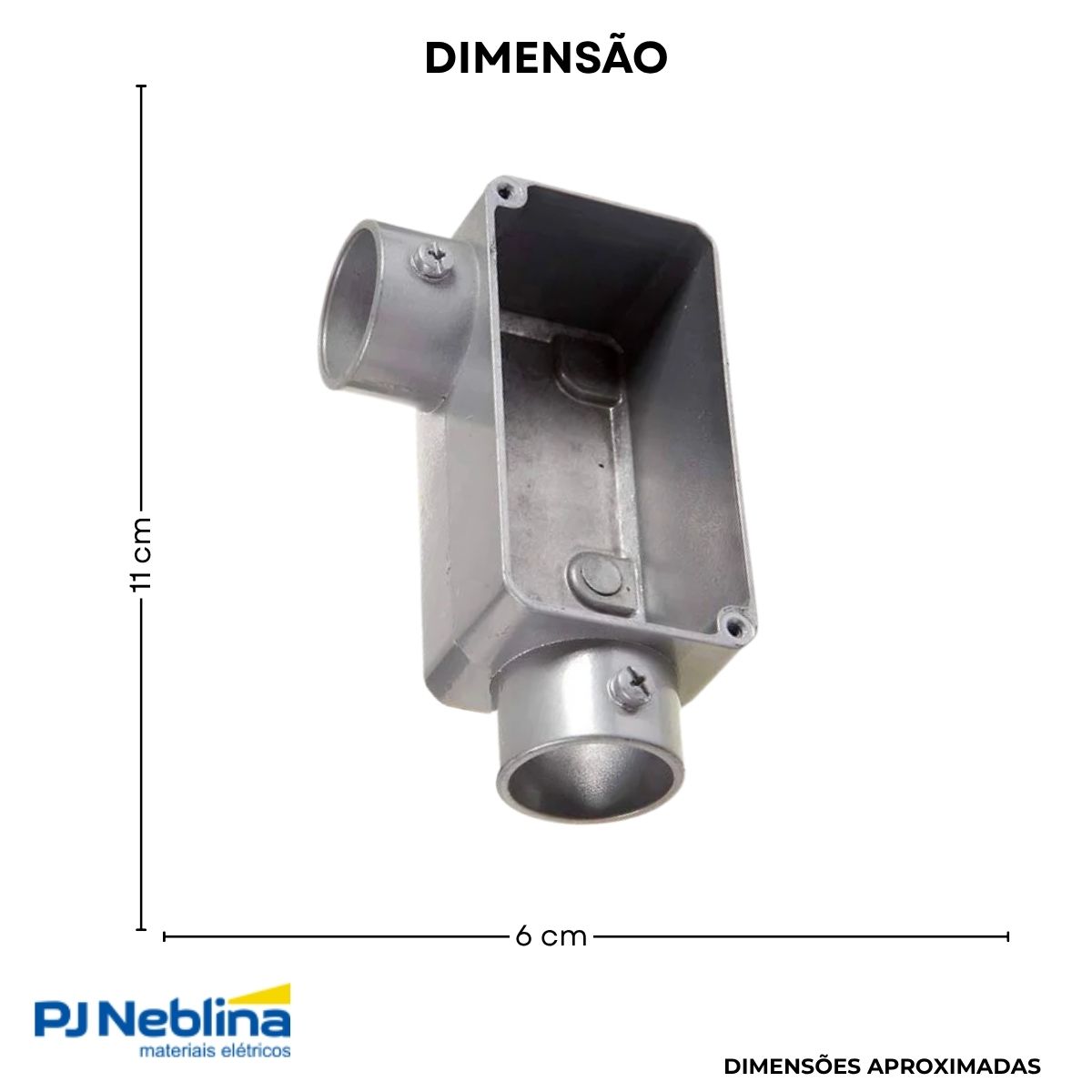 Condulete Aluminio Fixo Tipo Lr 1pol S/rosca S/pintura S/tam