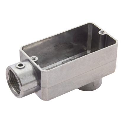 Condulete Alumínio Fixo Tipo Lb 1 Polegada Sem Rosca Sem Pintura Sem Tampa Sem Vedação - Daisa