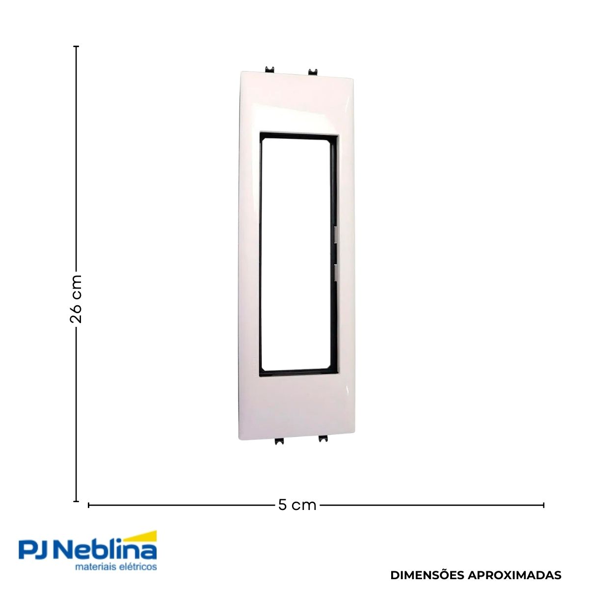 Placa Canaleta Tampa 65mm Mod Vela 4 Postos Bc Dlp Evolutiva