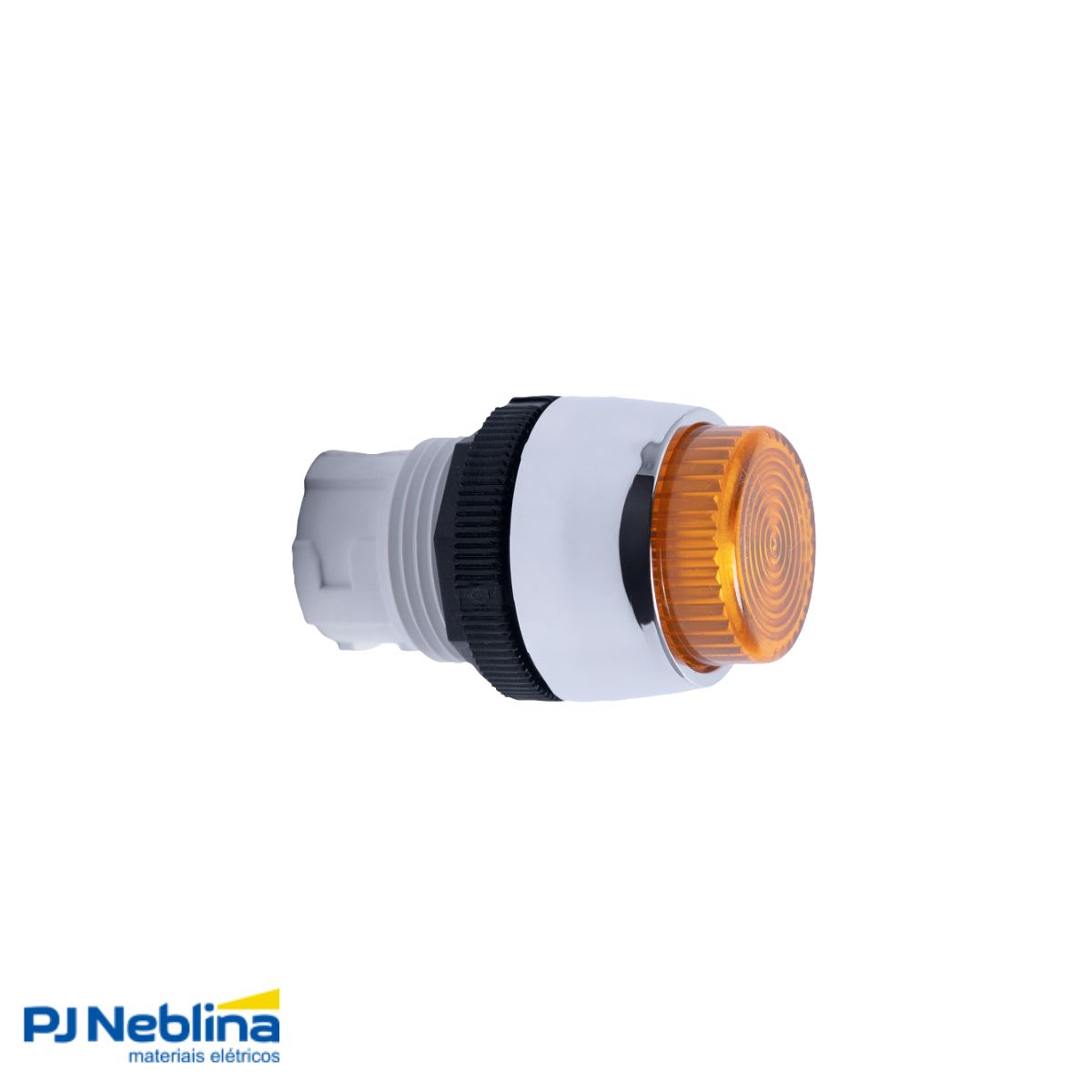 Botão Comando Pulsador Saliente Iluminado Redondo 22 mm Plástico Amarelo - Ace Schmersal