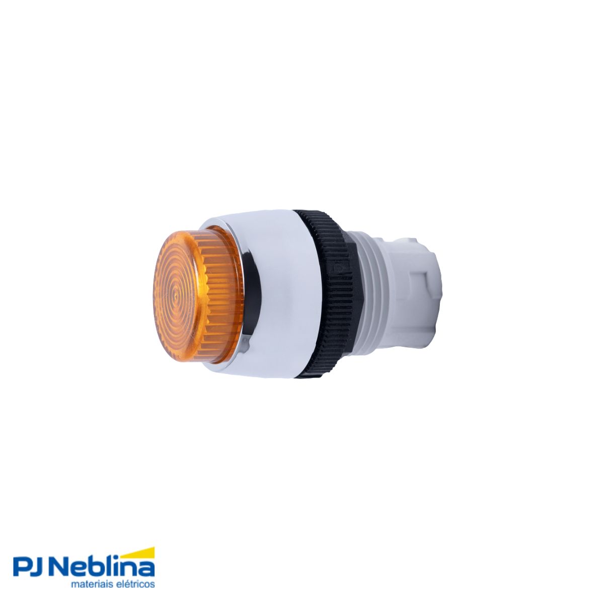 Botão Comando Pulsador Saliente Iluminado Redondo 22 mm Plástico Amarelo - Ace Schmersal