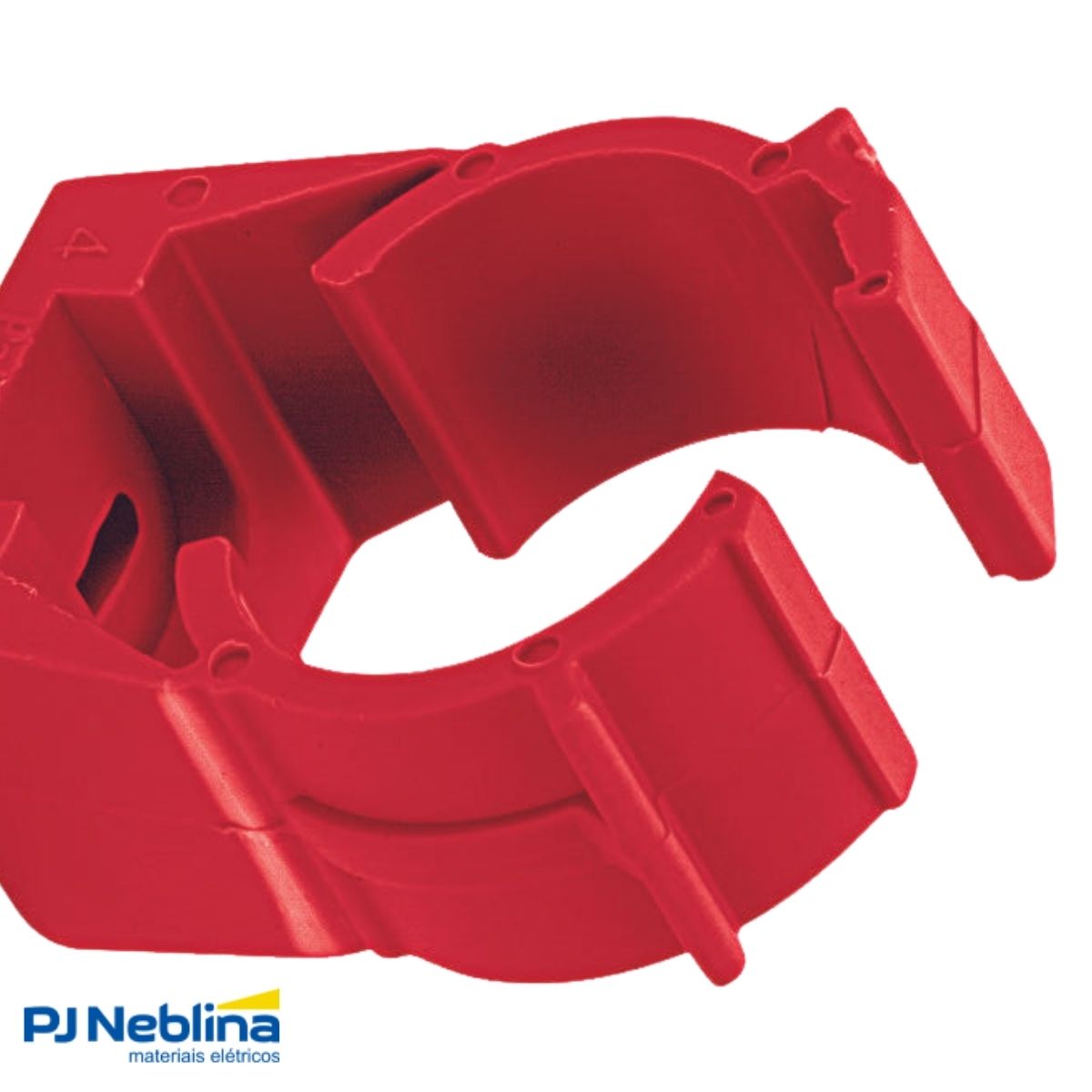 Braçadeira Eletroduto 1Pol Pvc Vermelho - Wetzel