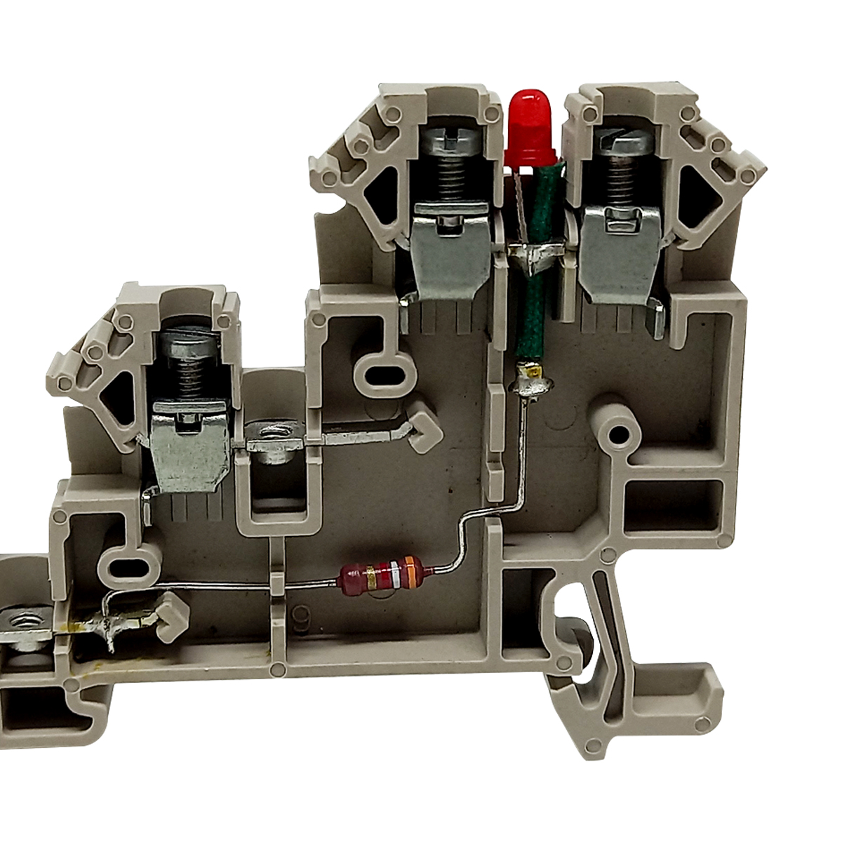 Conector Borne Passagem Sensor 4 Conexões 4,00mm 30V Bg Led 5-30Vcc DLI 2,5 LD VM NPN - Conexel