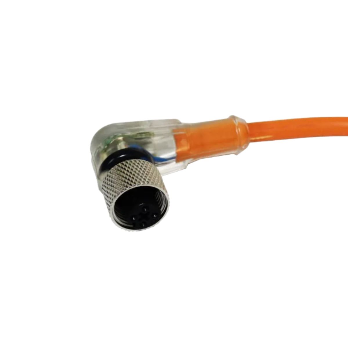 Conector Sensor C/Cabo Femea Angular 4 Polos 250V M12 4 Pinos Cabo 2M C/Led - Metaltex
