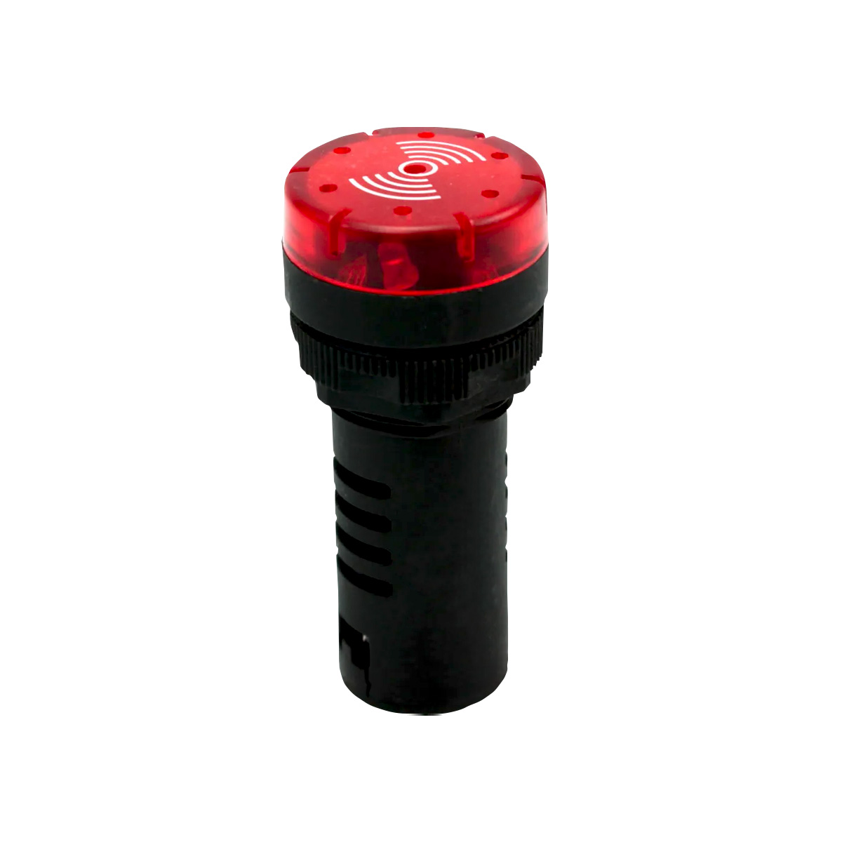 Sinalizador Sonoro Led 24Vca/Cc Vermelho 22Mm Pulsante - Metaltex