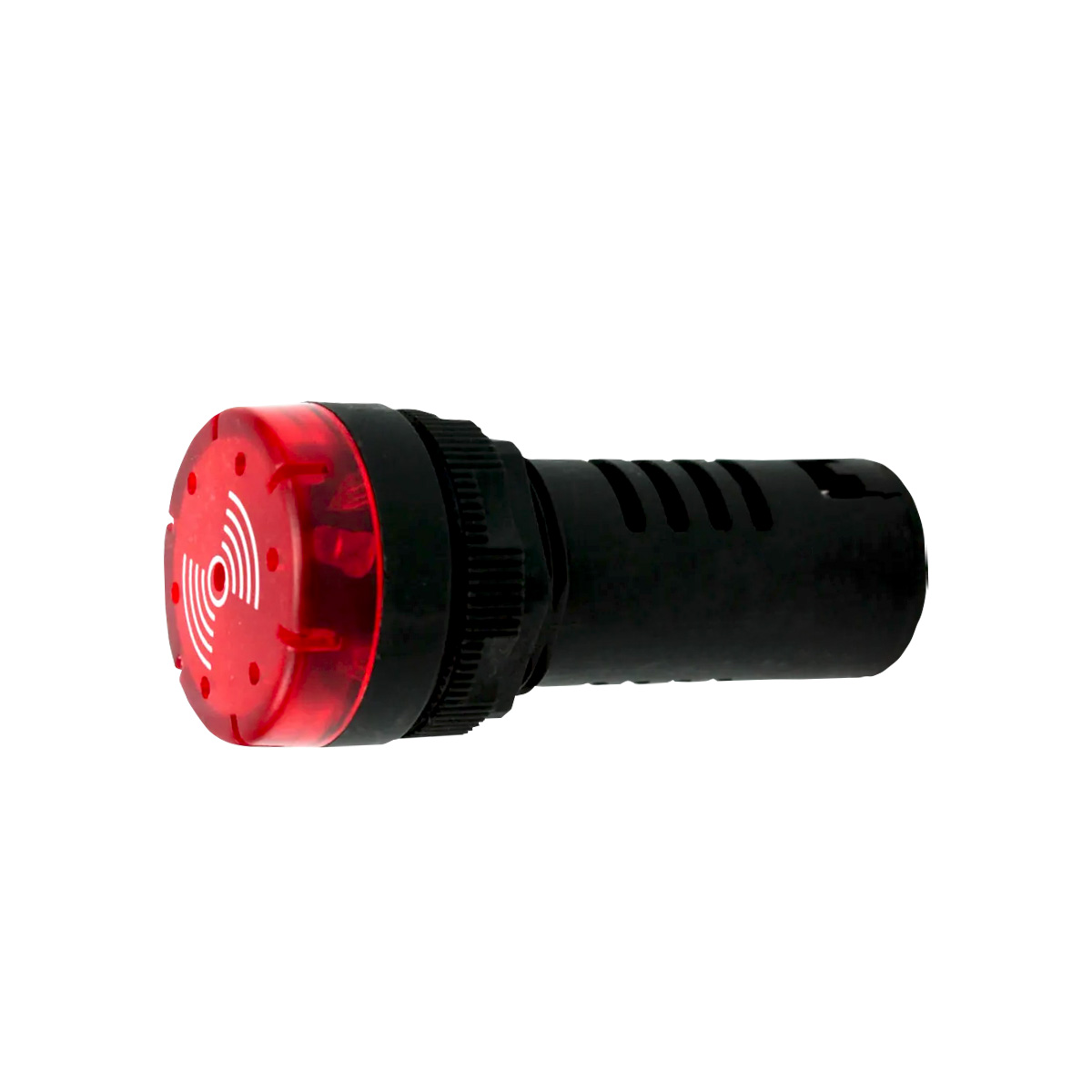 Sinalizador Sonoro Led 24Vca/Cc Vermelho 22Mm Pulsante - Metaltex
