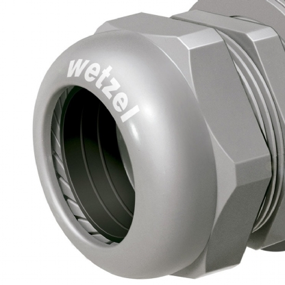 Conector Prensa Cabo Métrica M22X1,5mm Cb 10,0 X 14,0 Curta Cinza - Wetzel