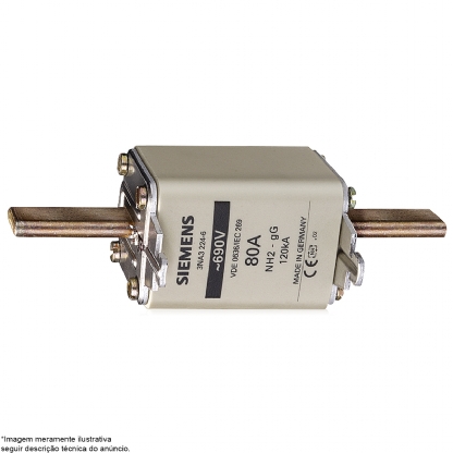 Fusível Nh Retardado T-2 250A 120Ka 3NA32446 - Siemens