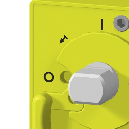 Acionamento Rotativo Externo Para Disjuntor 3VT1 Ip66 Amarelo 3VT91003HH20 - Siemens