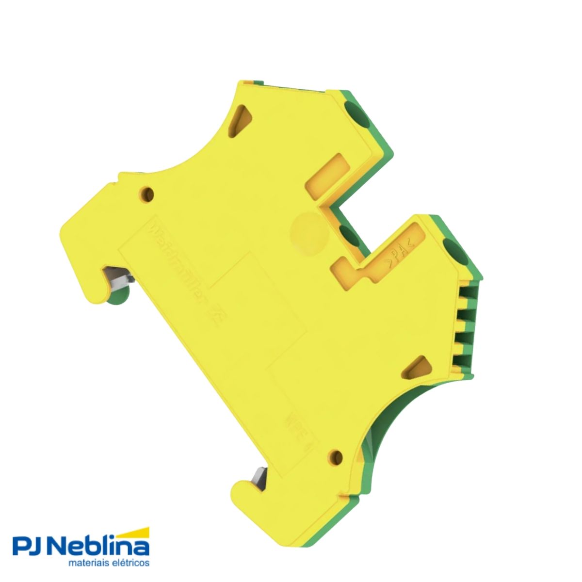 Conector Borne Passagem Terra 2 Conexões 4,00Mm 800V Vd/Am - Conexel