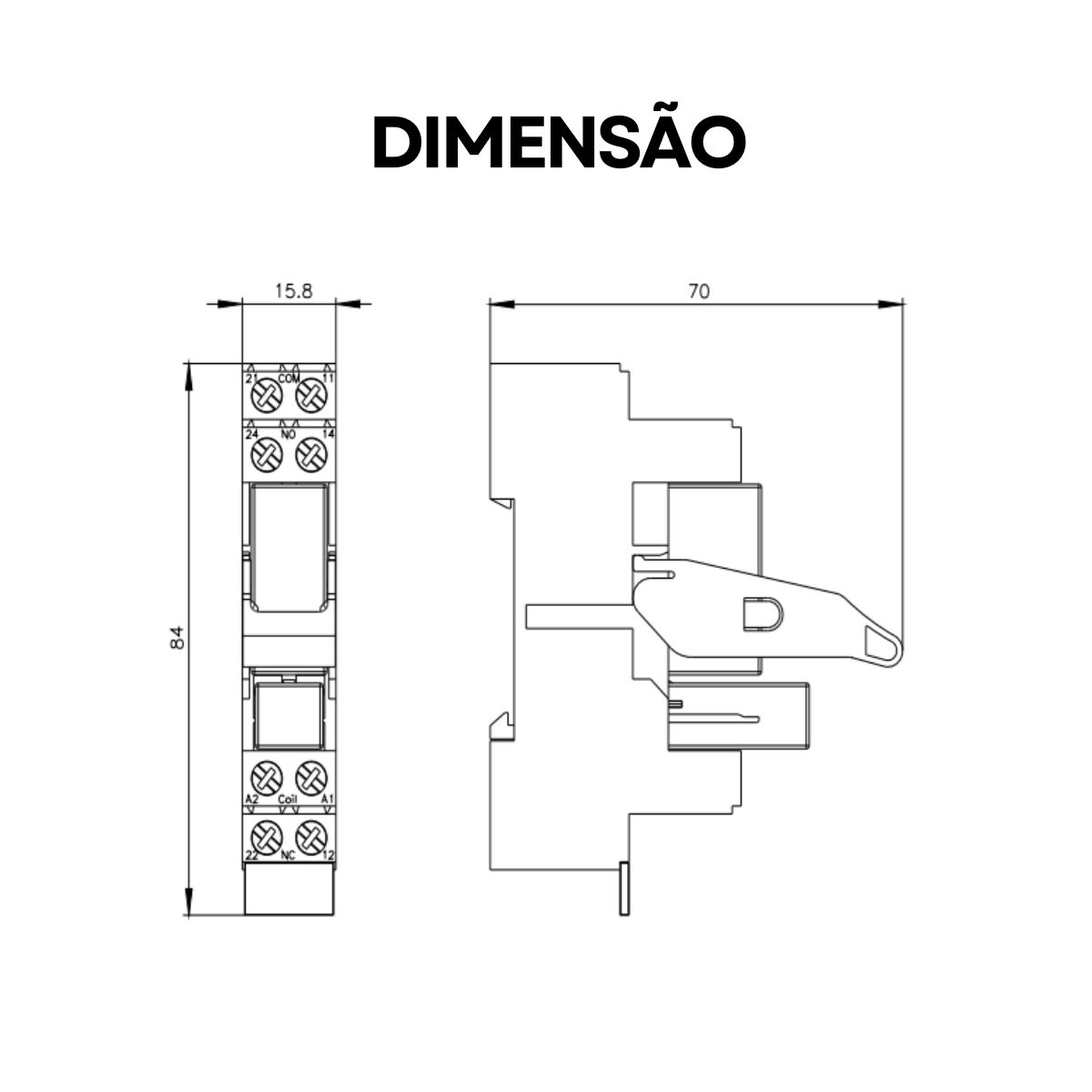 Rele Interface Plug-in 24vca 2w Term Parafuso