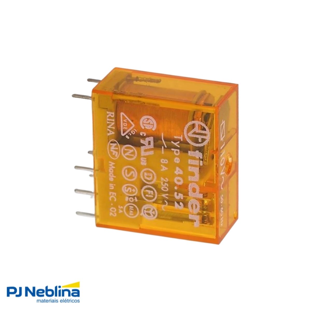 Rele Industrial Mini 8a 110vcc 2rev (dpdt)