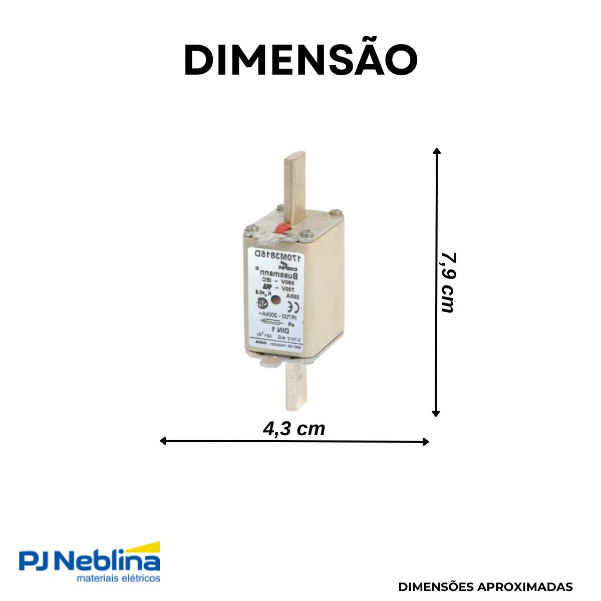 Fusivel Nh Ultra Rapido Ar 63a 690v 200ka T-000