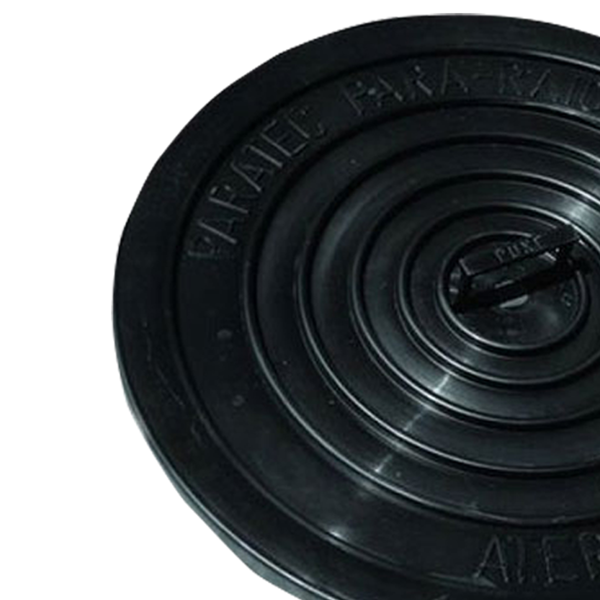 Tampa Para Caixa Inspeção Terra 300Mm Ferro Fundido Simples Preto - Paratec