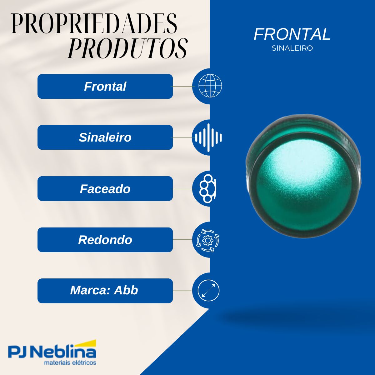 Frontal Sinaleiro Faceado Red 22,5mm Plastico Vd Plastico Pt