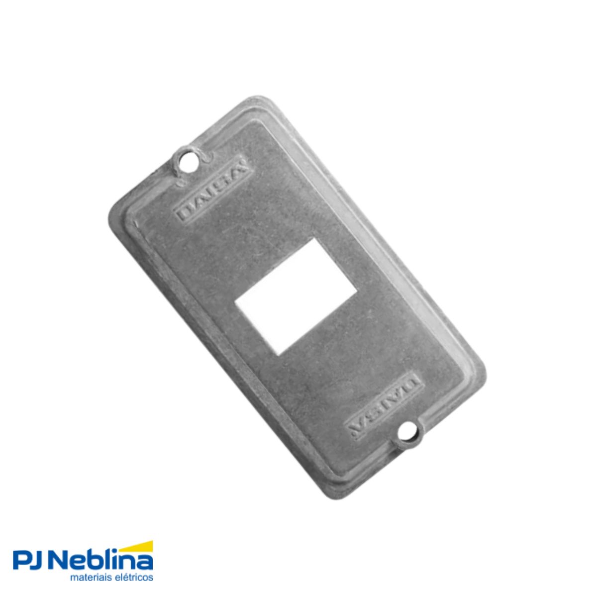 Tampa Condulete 1 Tom Rj11/Rj45 Alumínio 1Pol S/Pintura S/Vedação - Daisa