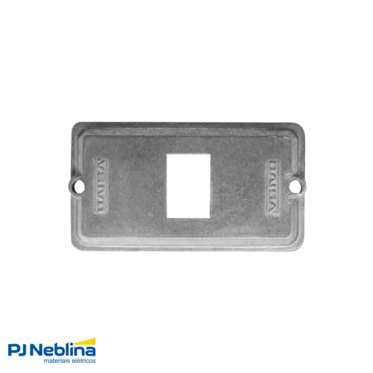 Tampa Condulete 1 Tom Rj11/Rj45 Alumínio 1Pol S/Pintura S/Vedação - Daisa