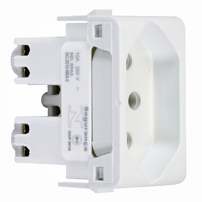 Módulo Tomada 10A Lunare Branco Polar - Schneider Electric