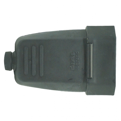 Plug Fêmea 10A 250V Cinza Axial Com Prensa Cabo - Pial