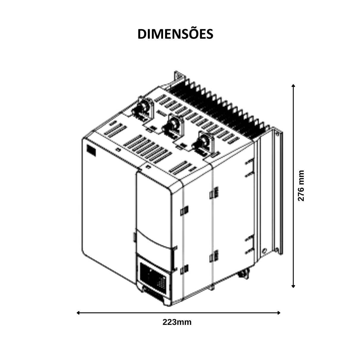 Chave Partida Softstarter Trifásico 171A 110-240V 132Kw Ip00 10233130 Weg