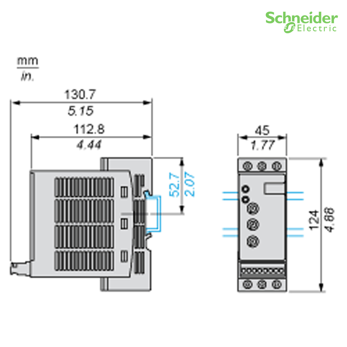 Softstart Partida/ Parada Trifásico 12A 5,5Kw 380/415V 50/60Hz ATS01N212QN - Schneider Eletric