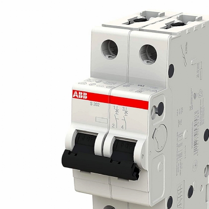 Disjuntor Mini Din Bipolar 40A Curva C 6Ka 230/400V S202-C40 - ABB