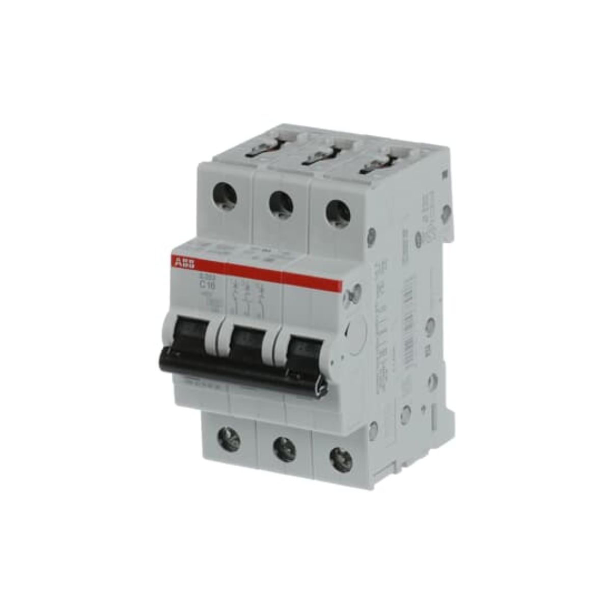 Disjuntor Mini Din Tripolar 16A Curva C 6Ka 230/400V - Abb