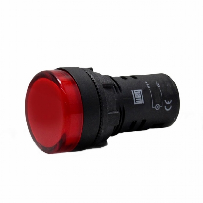 Sinaleiro Monobloco Redondo Plástico Vermelho 24Vca/Cc Led Ip65 Cew 22mm SM1-E2624VCA/VCC - WEG