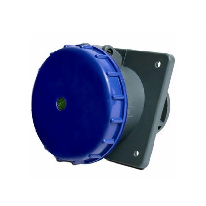 Tomada Industrial Fêmea Embutir 3P+T 125A 200/250V 9H Azul Albany A4649 - Steck