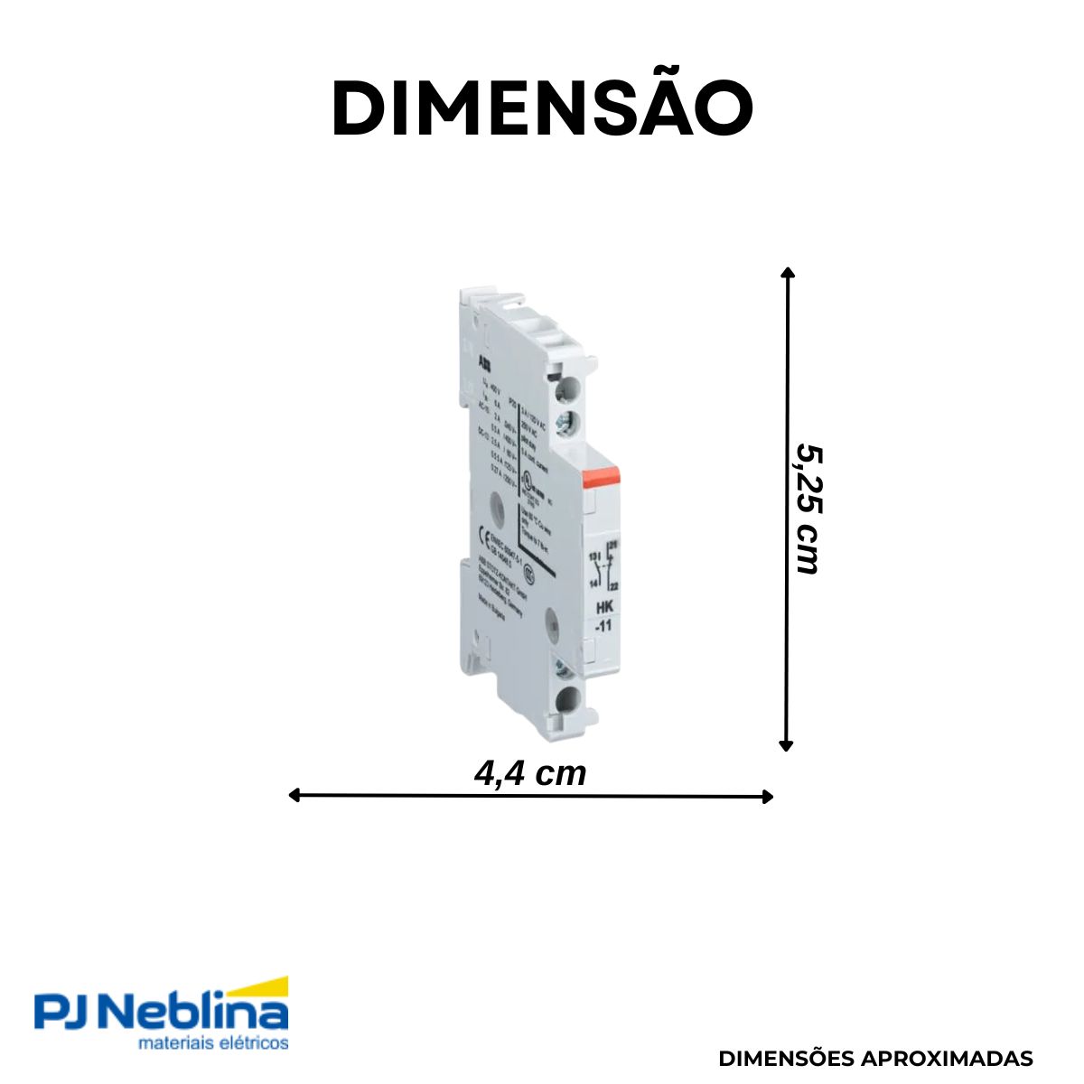 Contato Auxiliar Lateral a Esq 1na+1nf P/ms325 Montagem