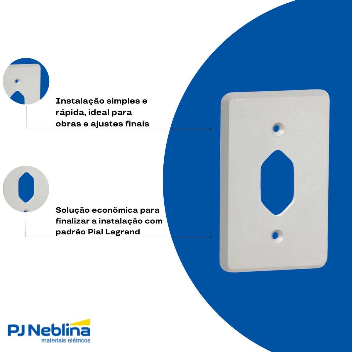 Placa Acabamento 4x2 1 Tom Hexag Cz Silentoque