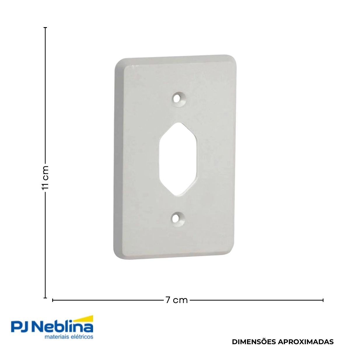 Placa Acabamento 4x2 1 Tom Hexag Cz Silentoque