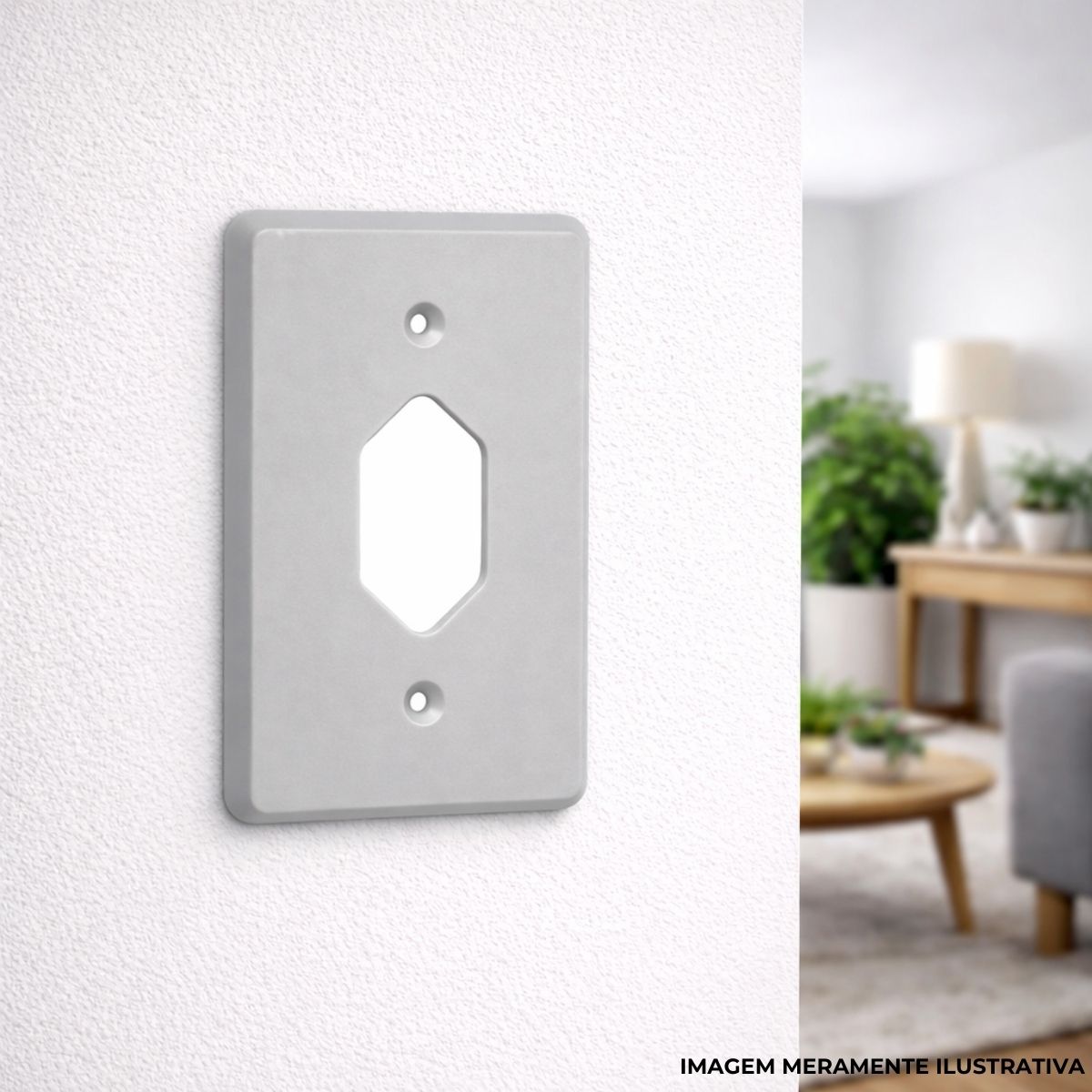 Placa Acabamento 4x2 1 Tom Hexag Cz Silentoque