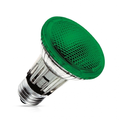 Lâmpada Halógena Par20 50W 220V E27 Verde 30G - Ourolux