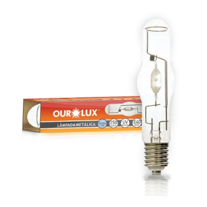 Lâmpada Vapor Metálico Tubular 400W E40 5000K Luz Do Dia - Ourolux