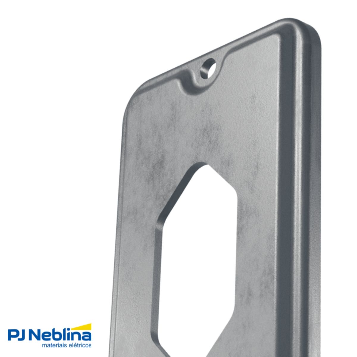 Tampa Condulete 1 Tom Hexagonal Vertical Alumínio 1/2-3/4 S/Pintura S/Vedação - Wetzel