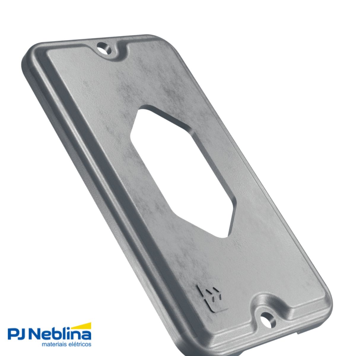 Tampa Condulete 1 Tom Hexagonal Vertical Alumínio 1/2-3/4 S/Pintura S/Vedação - Wetzel