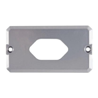 Tampa Alumínio Para Condulete 1/2 - 3/4 Polegada 1 Posto Com Pintura Sem Vedação TPCA-35 - Wetzel